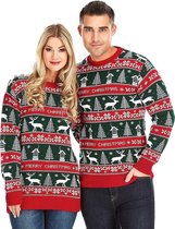 Foute Kersttrui "Kerst, Rood & Groen" - Lelijke Kersttrui - Christmas Sweater - Heren | Mannen - Dames | Vrouwen - Volwassen Maat XXXL