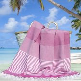 Fashion4wellness Hamamdoek Deniz Grape Cocktail /  FOUTA - STRANDLAKEN - SAUNADOEK - size 5- 230 X 100 CM KATOEN