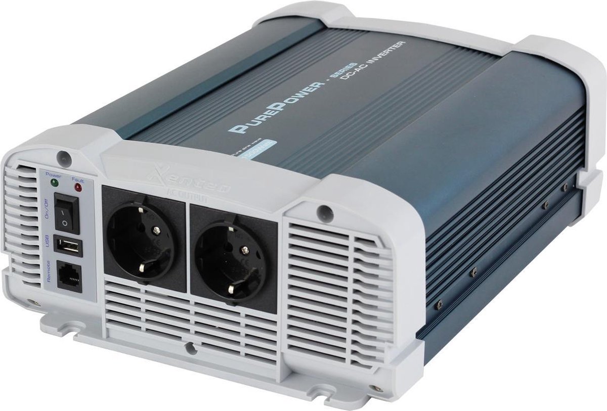 Xenteq PurePower Omvormer 12V naar 230V - 2000W zuivere sinus