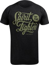 Hayabusa Casual T-Shirt - Classic Spirit of the Fighter - Zwart - maat L