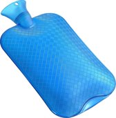 Kufl XXL 3L extra grote warmwaterkruik blauw voor menstruatiekrampen, rugpijn, koude en buikpijn warmwaterfles
