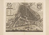 Poster Historische Kaart Rotterdam - Plattegrond - 1690 - 50x70 cm - Rotterdamse Haven
