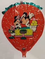 Folieballon - Mickey en Minnie Mouse Icecream - Zonder Helium