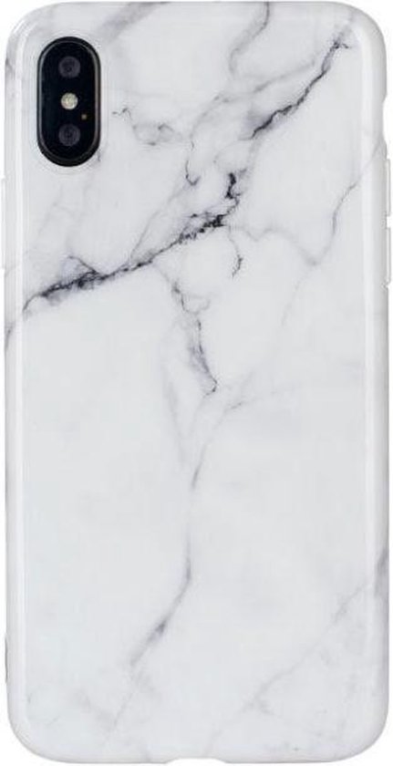 Marmer telefoonhoesje (casie) voor iPhone 6(s) PLUS - Marmer wit | bol.com