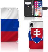 Geschikt voor iPhone XR Bookstyle Case Slowakije