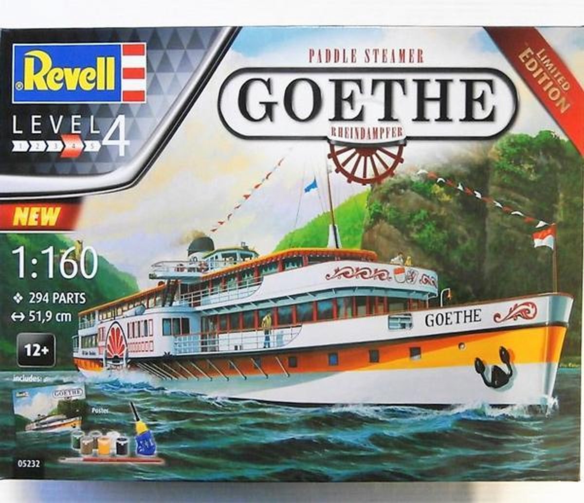 Revell 05232 Rheindampfer Goethe Boot (Bouwpakket) 1:160 | bol.com