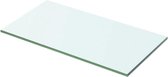 Zwevende Wandplank Glas 50x20cm (Incl fotolijst) - Boekenplank - Muurplank - Wandrek - Boeken plank