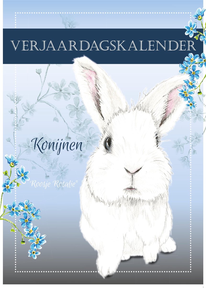 Konijnen Verjaardagskalender (Nederlandstalig) | Roosje Rosalie®