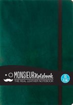 Monsieur Notebook Leather Journal - Green Plain Medium A5