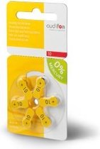 Audifon - 10 (PR70) Batterij voor Hoortoestel - Gele sticker - 1.45V - Knoopcel voor gehoorapparaat - Pak van 10 blisters