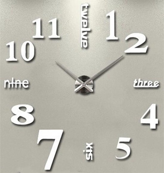 DW4Trading® Grande horloge murale diamètre 70-120 cm blanc | bol