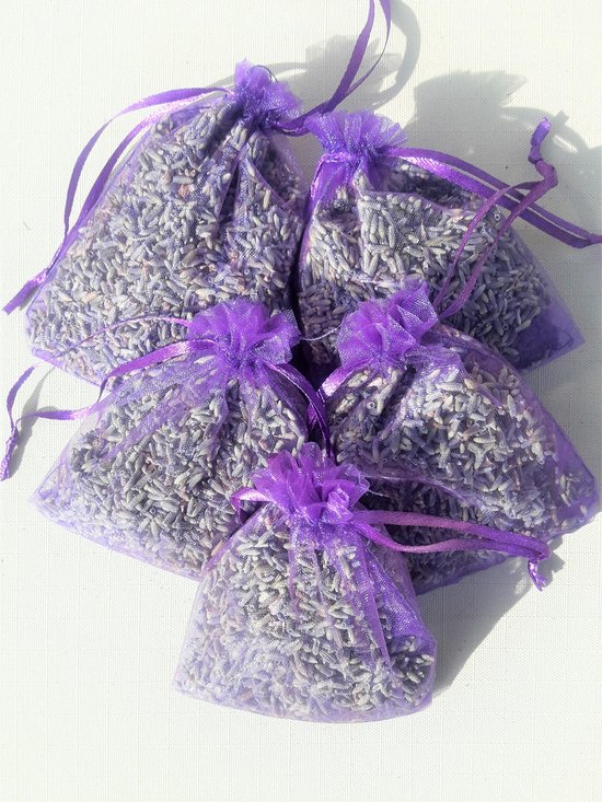 Biologische lavendel geurzakjes uit de Provence 5 stuks 12 gr. paars |  bol.com