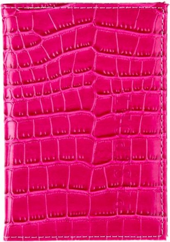 Paspoort hoesje - houder - etui roze krokodillen dessin - paspoorthoesje