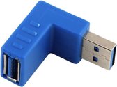 USB 3.0 Type A Adapter Male naar Female Hoek Omlaag