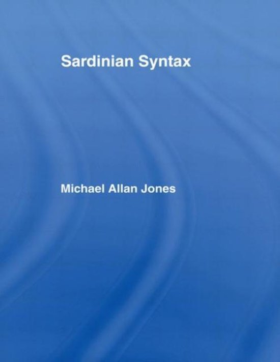 Romance Linguistics- Sardinian Syntax - cover