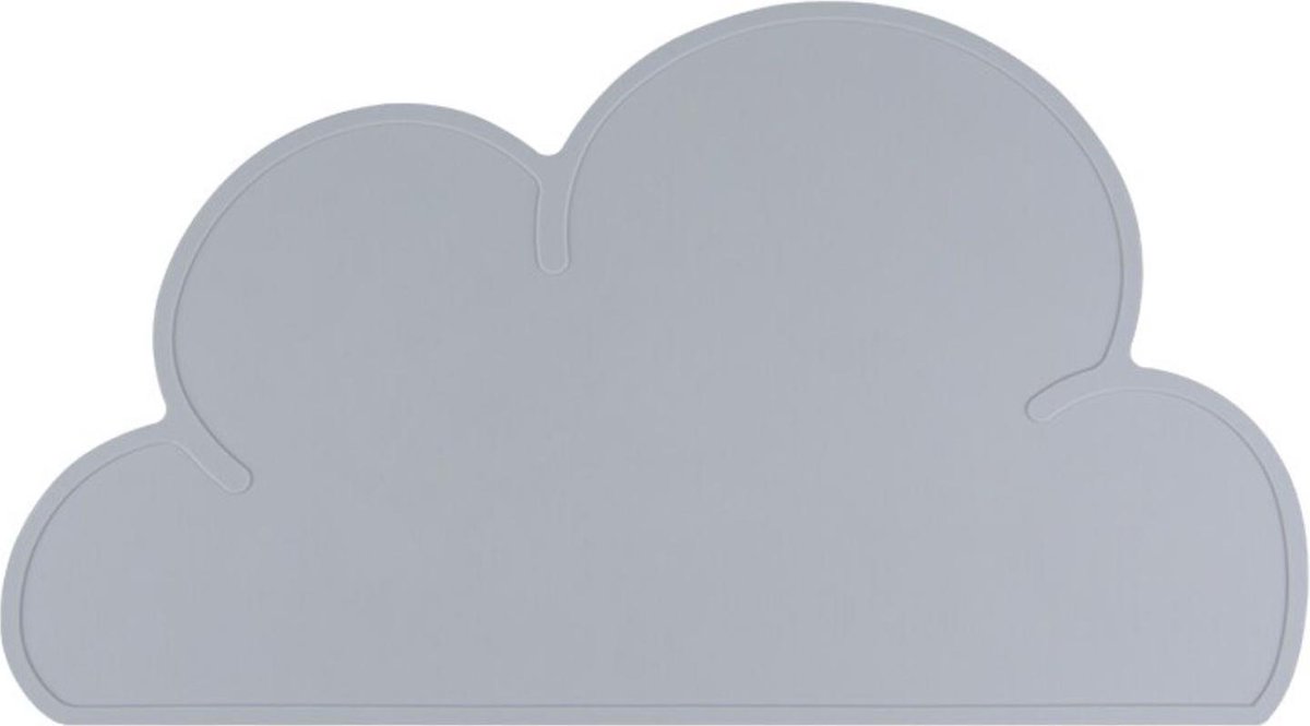 Antislip Siliconen Placemat Wolk - Grijs - Baby & Kind