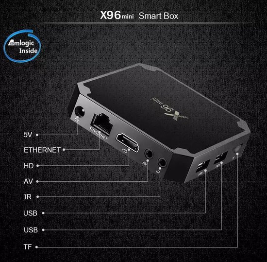 X96 Mini Mediaspeler S905w - Kodi 17.6 - 2GB/16GB - VeelTV