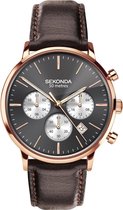 Sekonda Herenhorloge SEK.1659 PU Leder Rose goud