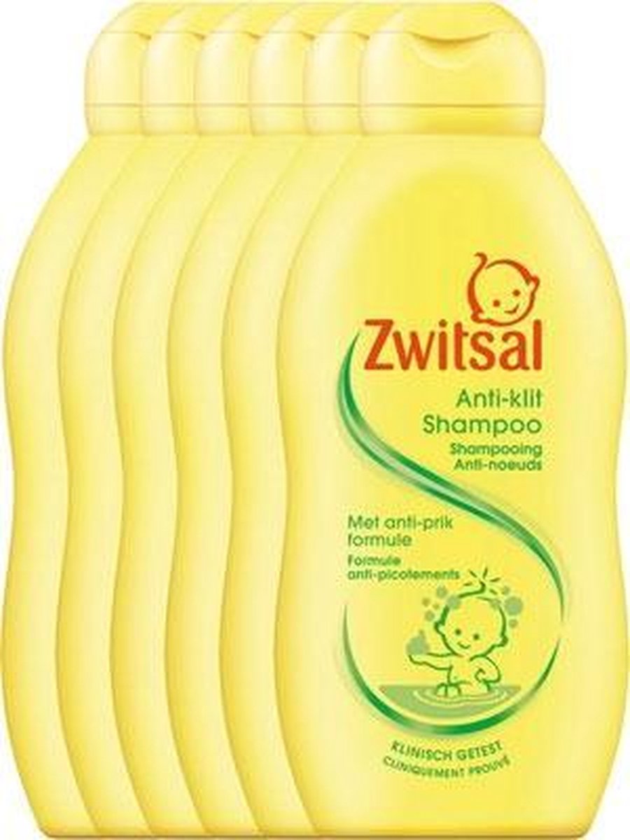Zwitsal Anti-klit Shampoo - 6 x 200 ml - Voordeelverpakking