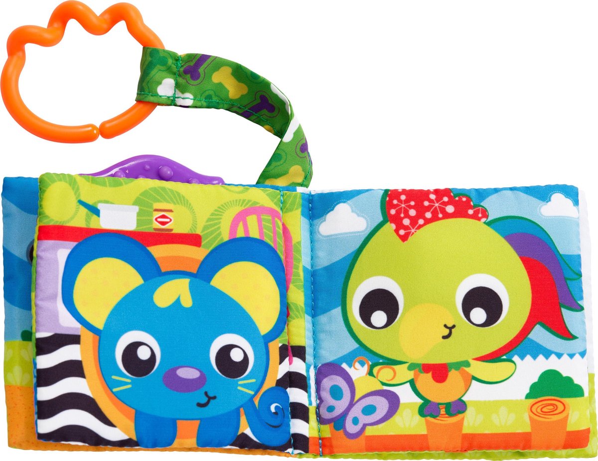 Playgro Activiteitenboekje Boederijdieren - Bijtboekje - Bijtprofiel - Pieper - Baby boek -baby boekje 0-6 maanden - Bijtring - baby boekje met geluid — afbeelding 6