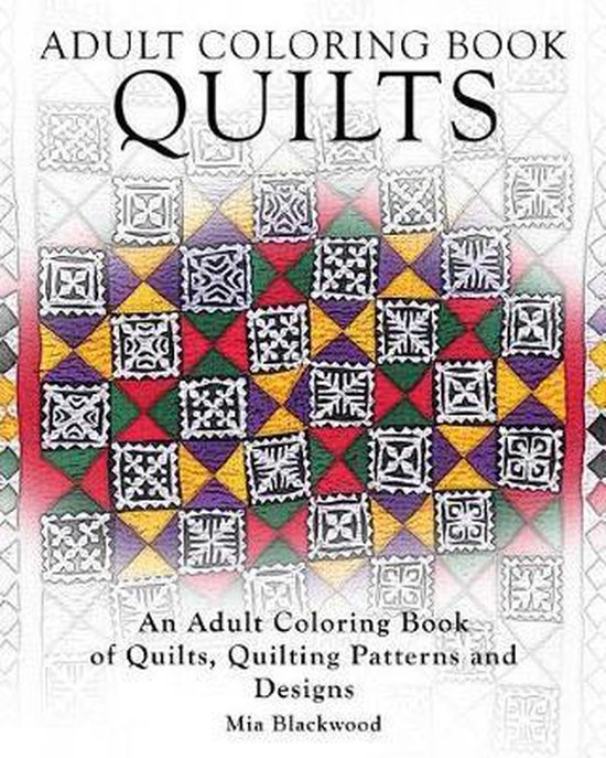 Pattern Coloring Books- Adult Coloring Books Quilts - cover