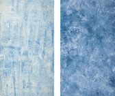 DW4Trading®  Vinyl achtergrond dubbelzijdig voor food fotografie blauw melange.