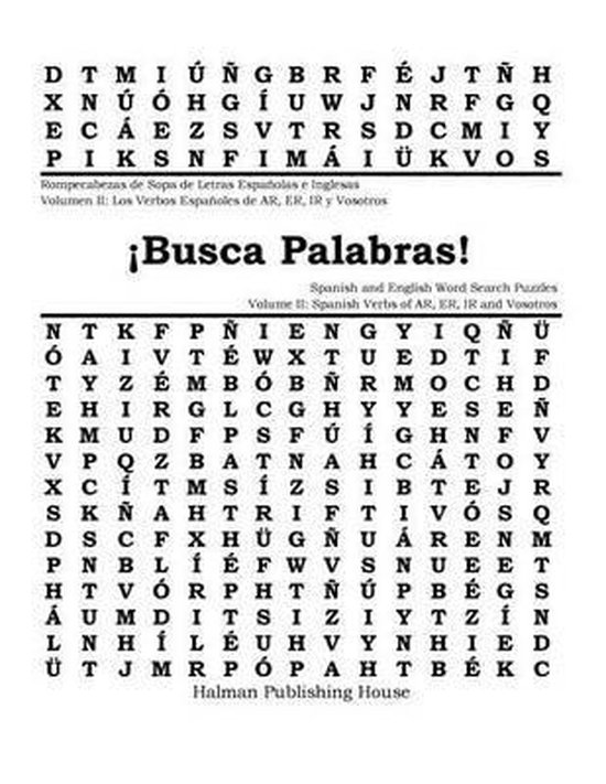Bol Com Busca Palabras Rompecabezas De Sopa De Letras Volumen Ii Verbos Espa Oles De Ar Er