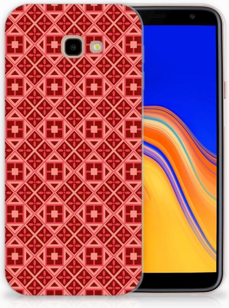 Samsung Galaxy J4 Plus (2018) TPU bumper Batik Rood