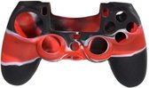 Protector Siliconen Skin PS4 Controller Silicone Hoes Playstation 4 - Zwart / Rood