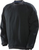 Jobman 5122 Roundneck Sweatshirt 65512293 - Zwart - XXL