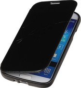 Zwart TPU bookcase Lijn Motief Telefoonhoesje voor Samsung Galaxy S Duos 3