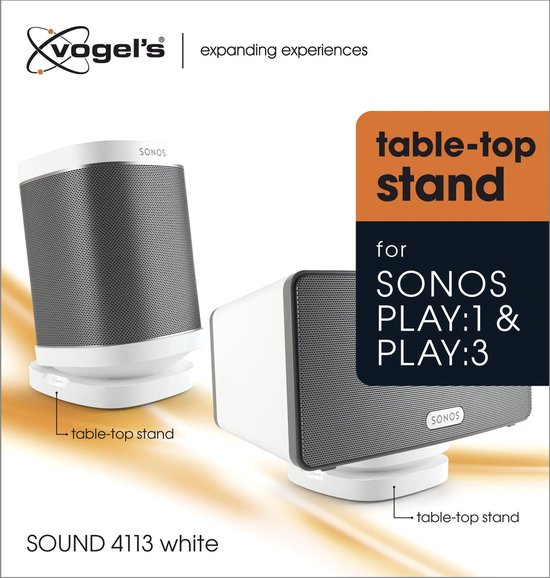 Vogel's SOUND 4113 Tafelstandaard voor SONOS PLAY:1 en PLAY:3 (wit) van Vogel's — afbeelding 4
