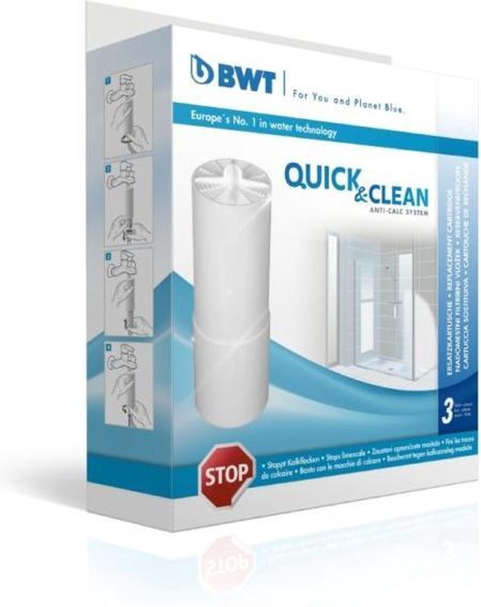 BWT Quick & Clean spare filter cartridgen pack of 3 Auto