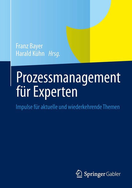 Business and Economics (German Language) - Prozessmanagement ... - cover