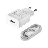 Adaptateur micro USB universel Huawei + Câble Micro USB 1m - Charge rapide - Blanc