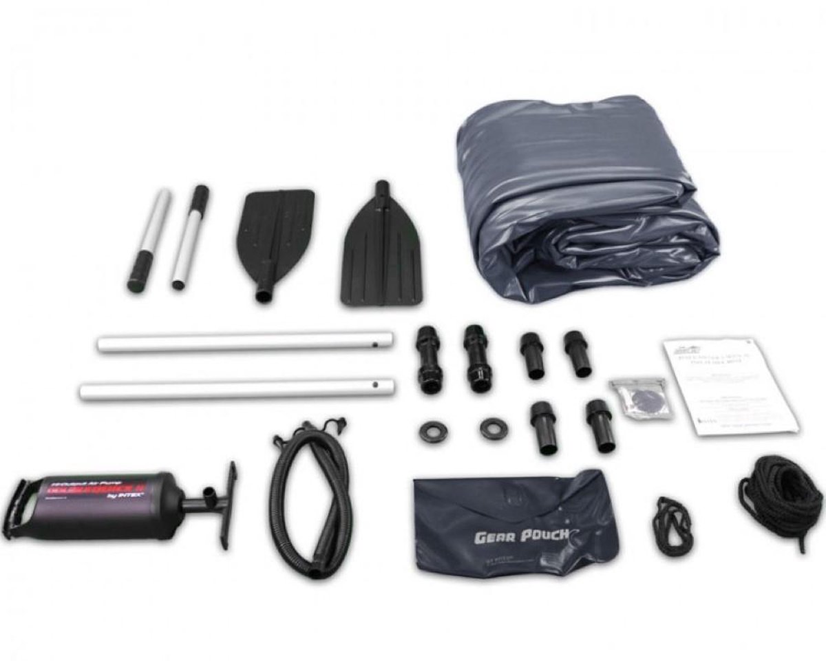 Intex Excursie 5 Set Opblaasbare Boot - 366 X 168 X 43 Cm - Incl. 2 Roeispanen, Pomp & Accessoires - Multicolor