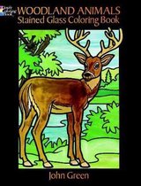 Woodland Animals Stained Glass Coloring Book