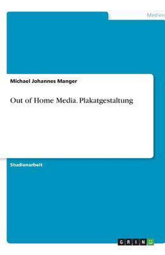Out of Home Media. Plakatgestaltung - cover
