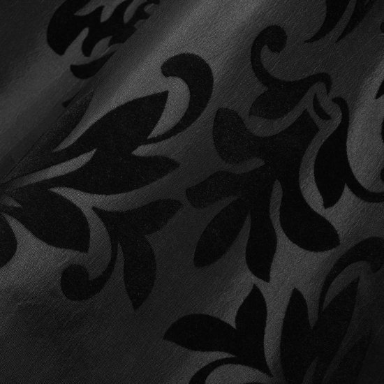 zelf rijk Spanning vidaXL 2 Barok Taffeta Tab Top Gordijnen 140 x 225 cm Zwart | bol.com