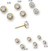 Huiscollectie 4016583 Gouden oorbellen met diamant