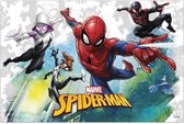 Marvel Spiderman themafeest tafelkleed/tafelzeil 120 x 180 cm - Kinderfeestje kunststof/plastic tafeldecoraties