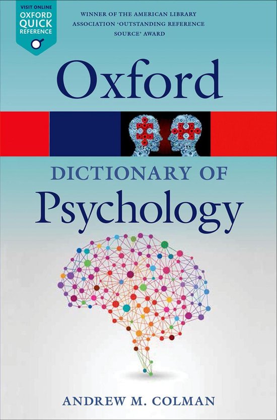 Oxford Quick Reference - A Dictionary of Psychology - cover