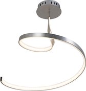 QAZQA rizo - Moderne LED Plafondlamp - 1 lichts - Ø 415 mm - Staal -  Woonkamer | Slaapkamer | Keuken