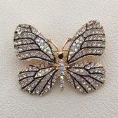 Broche vlinder luxe met zirkonia