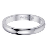 Fashionthings Basic Ring - Dames - 316 Stainless Steel - Zilverkleurig - Maat 18