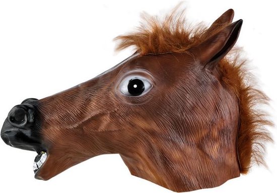 Crazy Horse Mask - Latex Masker Paardenkop - Paard |
