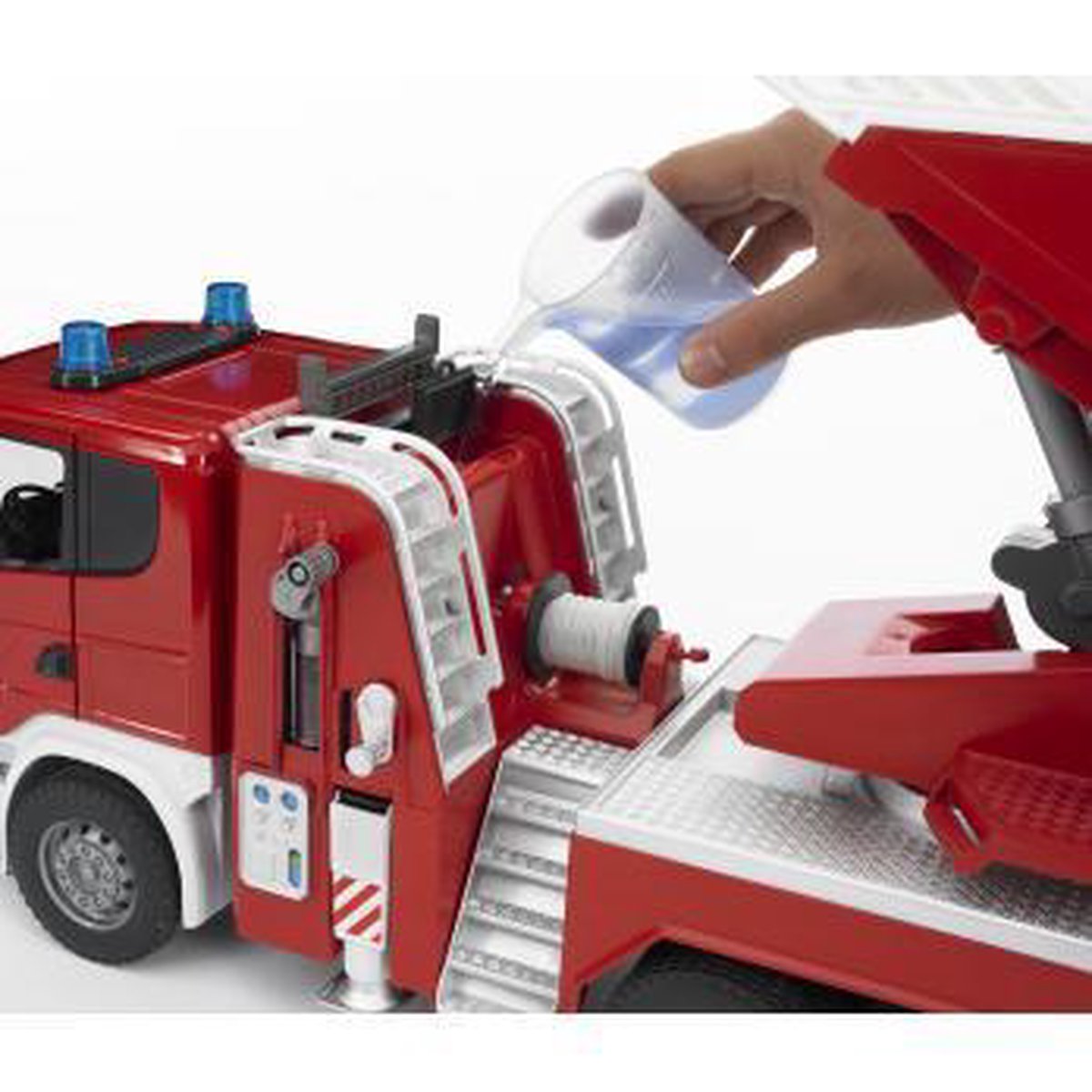 Bruder - Scania R-Serie Brandweerwagen met Waterpomp - Speelgoedauto - Schaal 1:16 — afbeelding 13