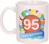 Verjaardag ballonnen mok / beker 95 jaar