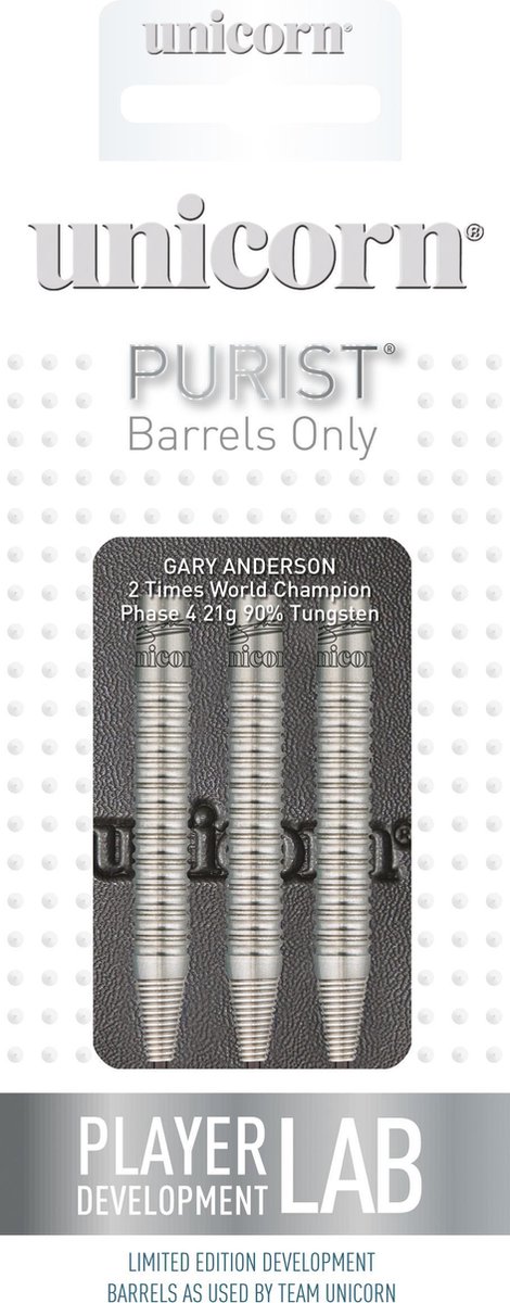 Unicorn Purist Gary Anderson W.C. Phase 4 90% - Dartpijlen - 25 Gram