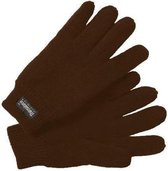 Thinsulate Handschoenen Gebreid Dames Bruin Maat 8